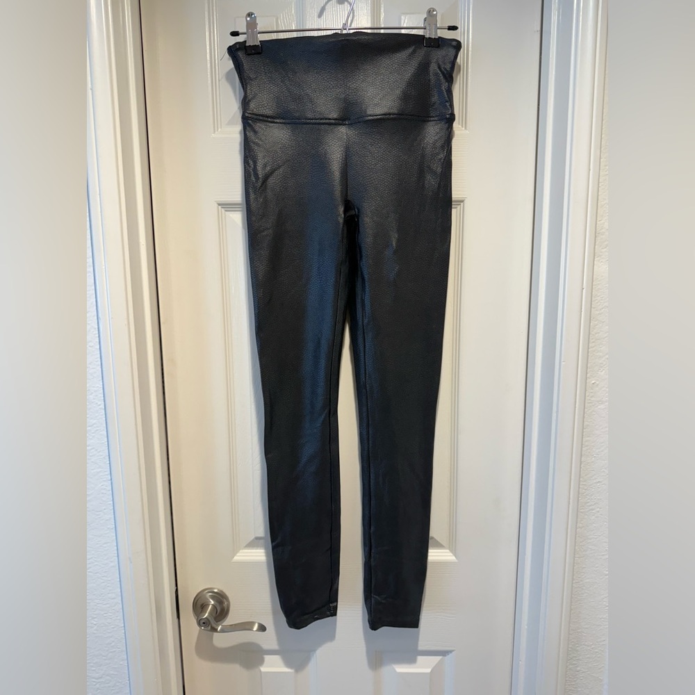 Black Faux Leather Leggings